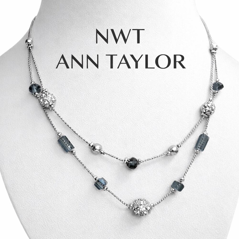 NWT Ann Taylor Factory Double Strand Necklace 16-18”